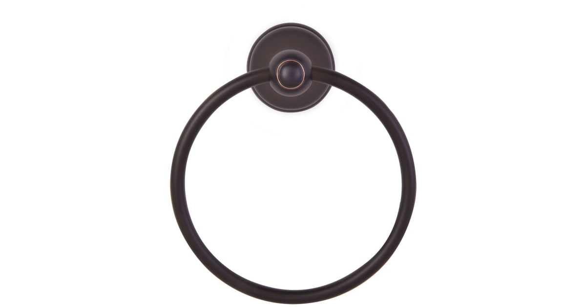 Designers Impressions 800 Series Towel Ring – Oil Rubbed Bronze With Concealed Screw Mount