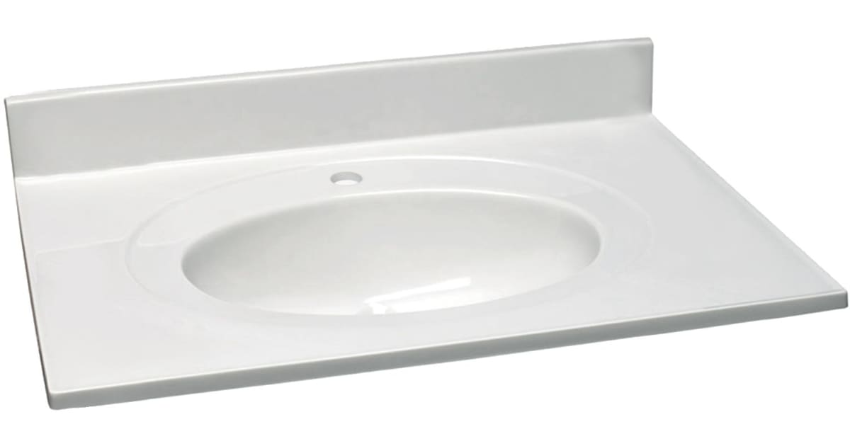 Design House 554592 31" Cultured Marble Vanity Top with