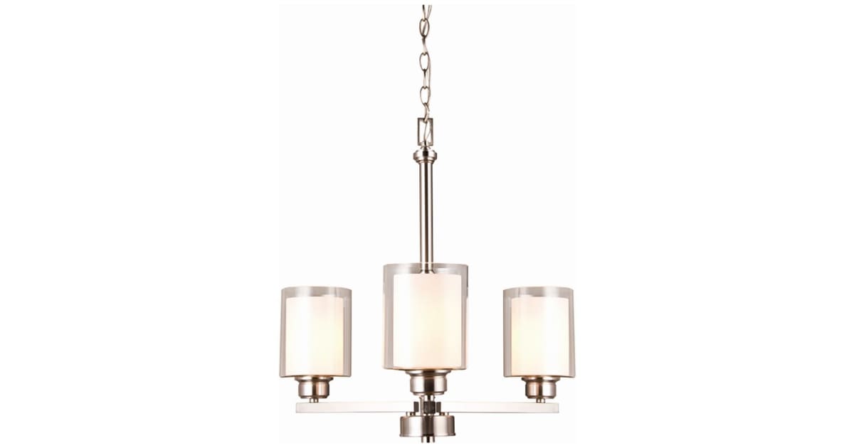 Design House 567206 Oslo 3 Light 25" Wide Chandelier