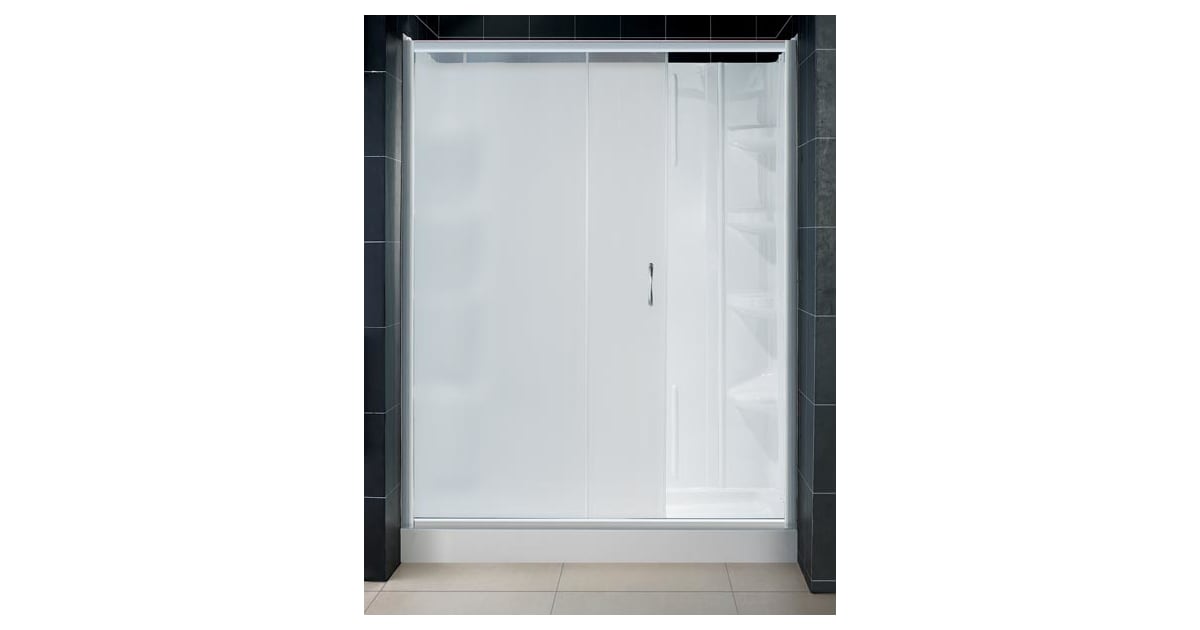DreamLine DL6103L04FR Infinity Shower Door with Frosted