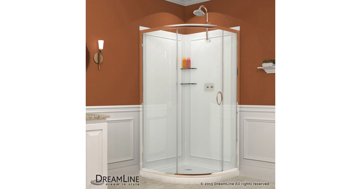 SlimLine Quarter Round Shower Base - Dreamline