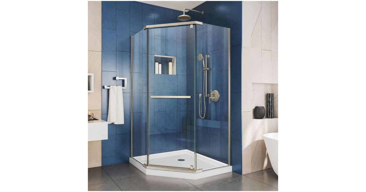 1/4 GLASS SEMI FRAMELESS ____NEO ANGLE CORNER SHOWER ENCLOSURE____ *MAKE  SELECTIONS FOR FINAL PRICE