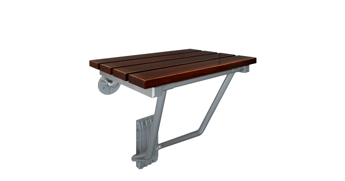 DreamLine SHST01BW Natural Wood Folding Shower Seat