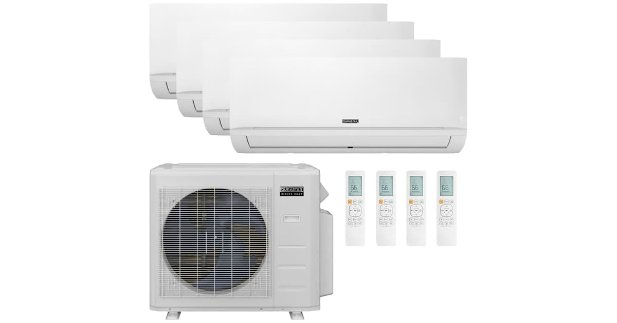 Durastar DRA4H28M2A 3-DRAW06F2A 1-DRAW18F2A 28K BTU Cooling / 23K BTU ...