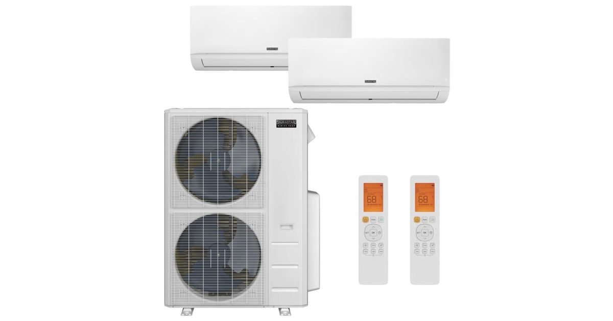 Gamst36 Split System Durastar DRA4L36W1218 36K BTU Cooling / 36K BTU Heating 20 SEER2 Two ...
