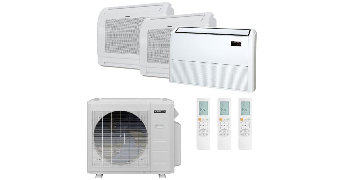 Gamst36 Split System Durastar DRA5U36M2A 2-DRAS12F2A 1-DRAF18F2A 36K BTU Cooling / 37K BTU ...