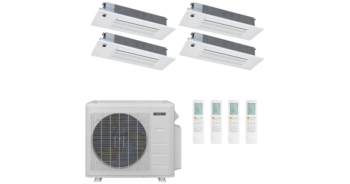 Gamst36 Split System Durastar DRA5U36M2A 4-DRAL0612F2A10 36K BTU Cooling / 37K BTU Heating ...