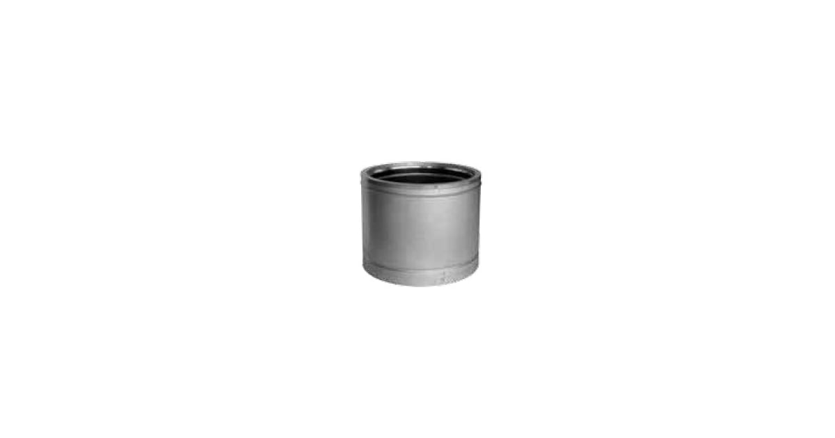M&G DuraVent 14DCA-18 DuraChimney II Pipe – 14” Inner Diameter, 18” Length, Galvanized Class A Chimney Pipe