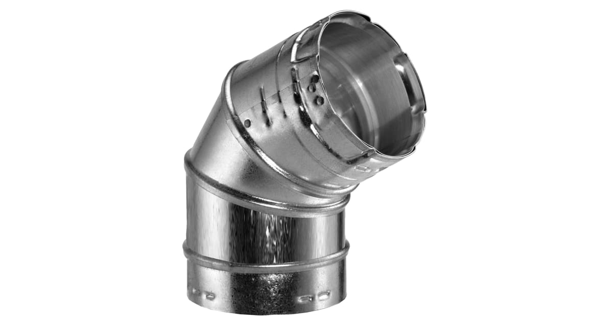 DuraVent Gray Pellet Vent 90-degree Elbow at