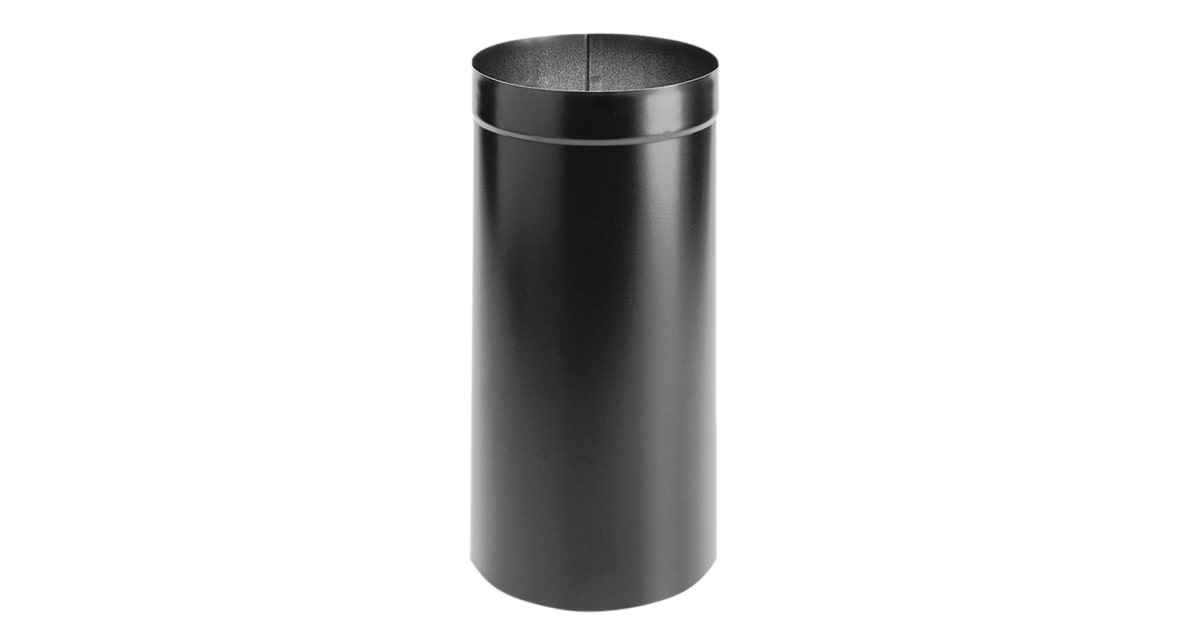 DuraVent 8 x 48 DuraBlack Stainless Steel Single-Wall Pipe - 8DBK-48SS