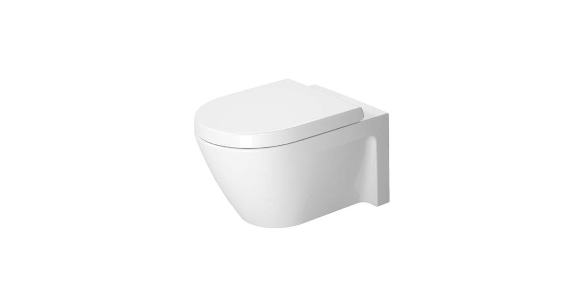 Duravit 2534090092 Starck 2 0.8/1.6 GPF Dual Flush Wall | Build.com