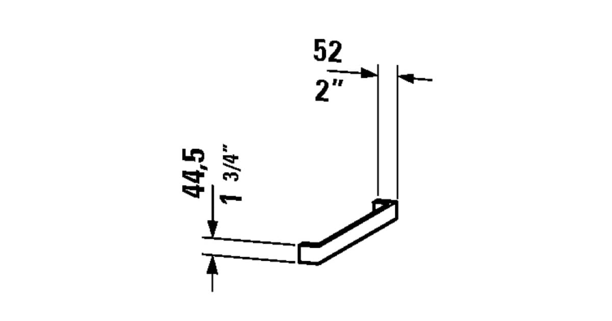 Duravit DL999000000 Delos 221/4" Towel Bar