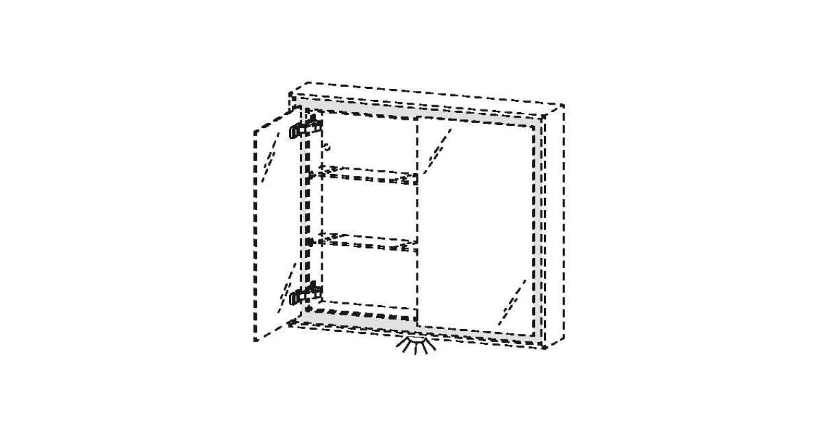 Duravit UV995400000 3500K LED Medicine Mounted