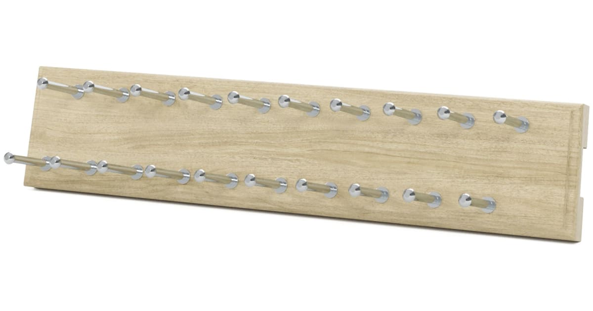 Fast Track Tie Rack Easy Track RA1200-MJ 17 Inch Tie Rack for Easy Track Closet System ...