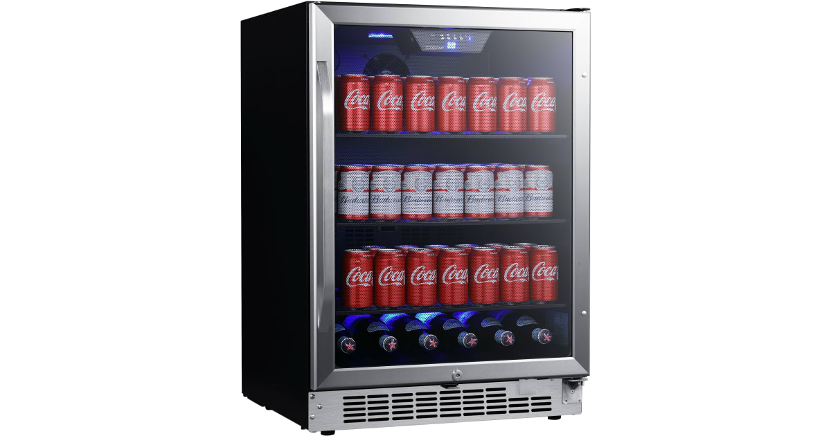 EdgeStar CBR1502SG 24 Inch Wide 142 Can BuiltIn Beverage Cooler with