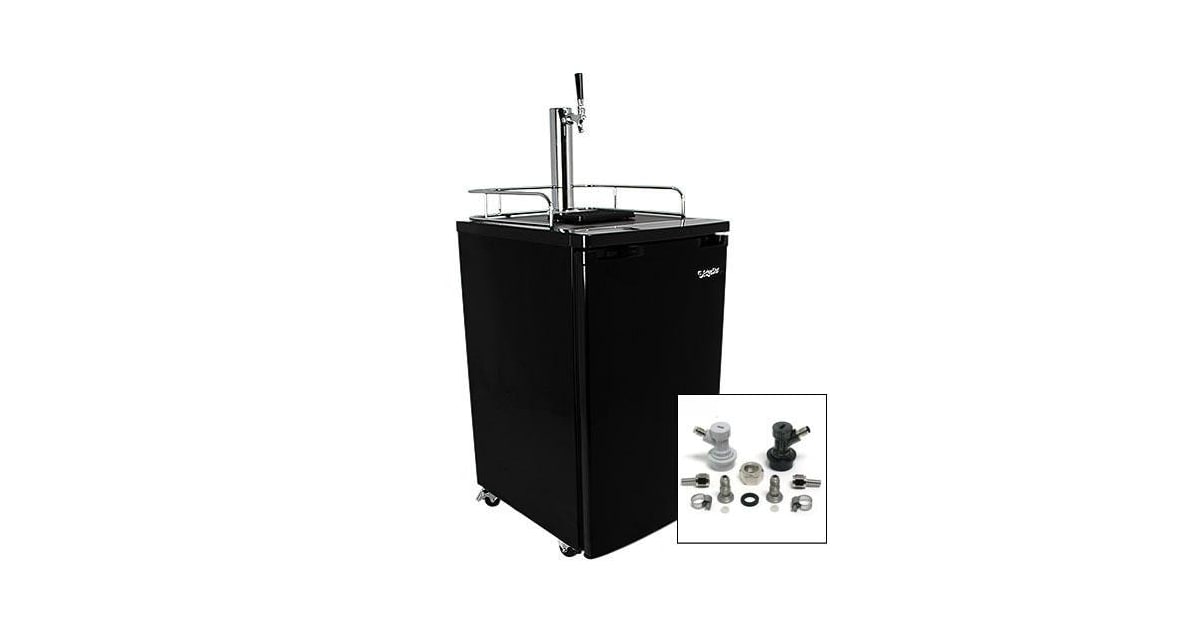 Edgestar 20 inch wide kegerator and keg top beer cooler for full size kegs