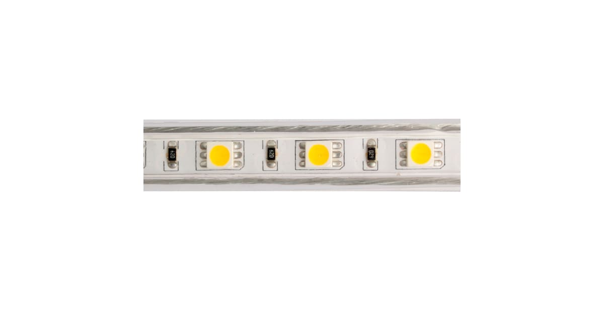 Elco EDF21WW-30 30' Long White LED Rope Light - 240 Lumens per Feet ...