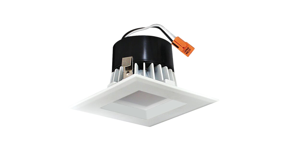 Elco EL33227W 3 Integrated LED Square Reflector Recessed Build