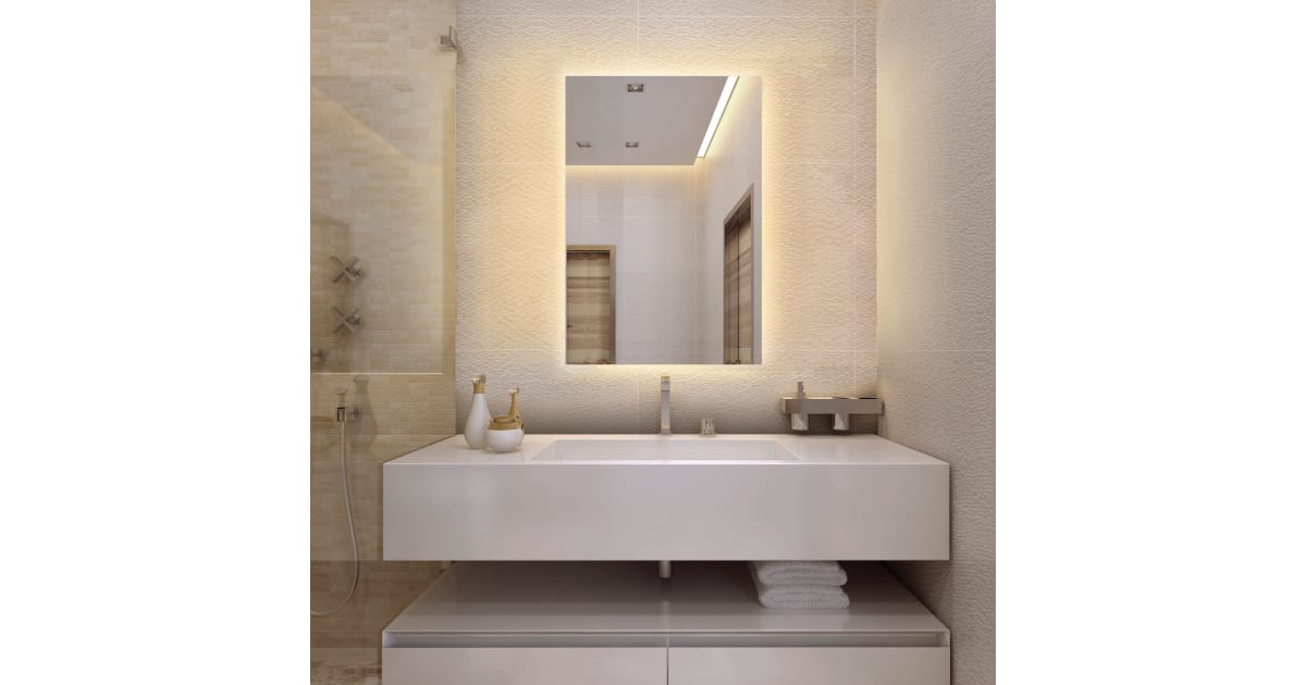 Electric Mirror SER2436 Serenity 24" W x 36" H Rectangular Frameless