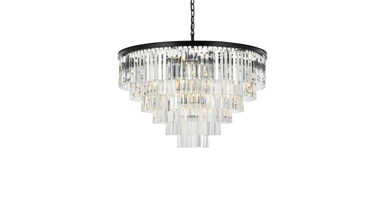 Elegant Lighting 1201D44MB/RC Sydney 33 Light 44" Wide