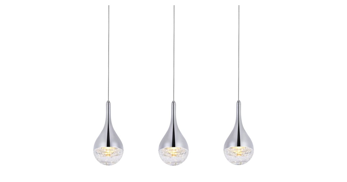 Elegant Lighting 3803D24C Amherst 3 Light 24" Wide LED