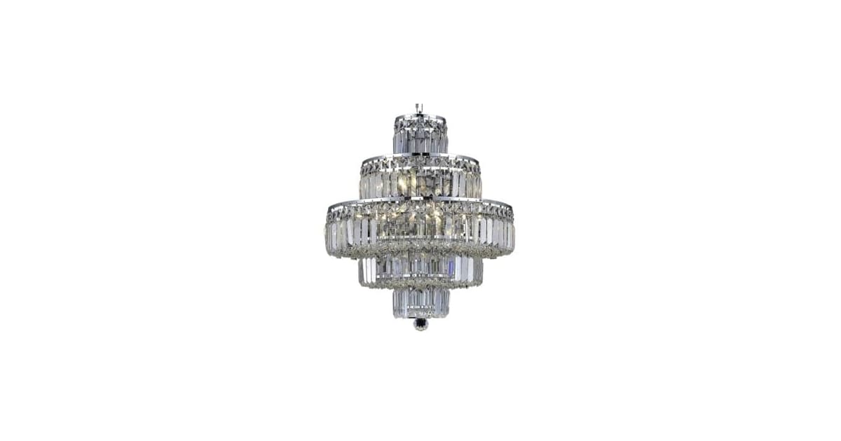 Elegant Lighting V2038D20C/RC Maxime 13 Light 20" Wide