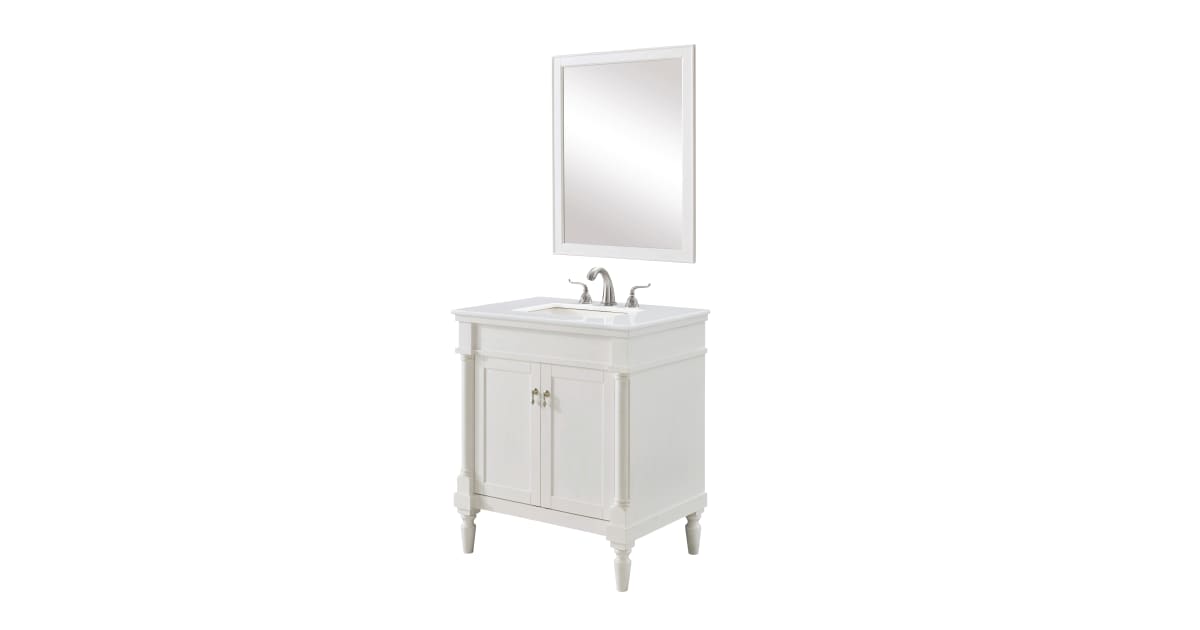 Elegant Lighting VF13030AWVW Lexington 30" Free Standing