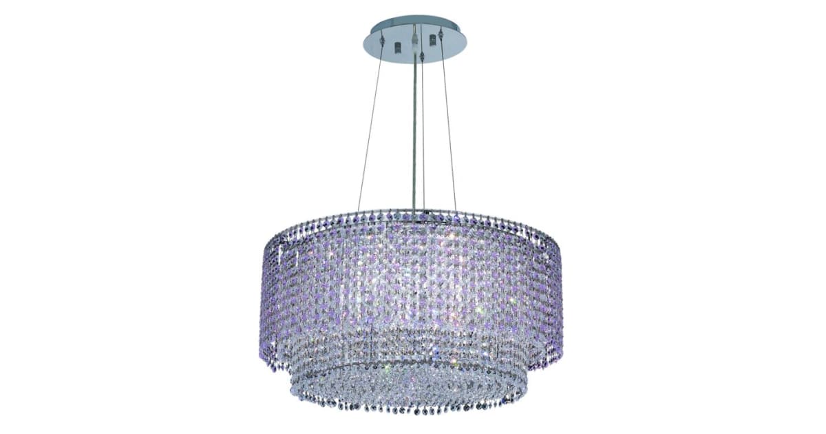 Elegant Lighting 1298D24C-RO/RC Moda 5 Light 24