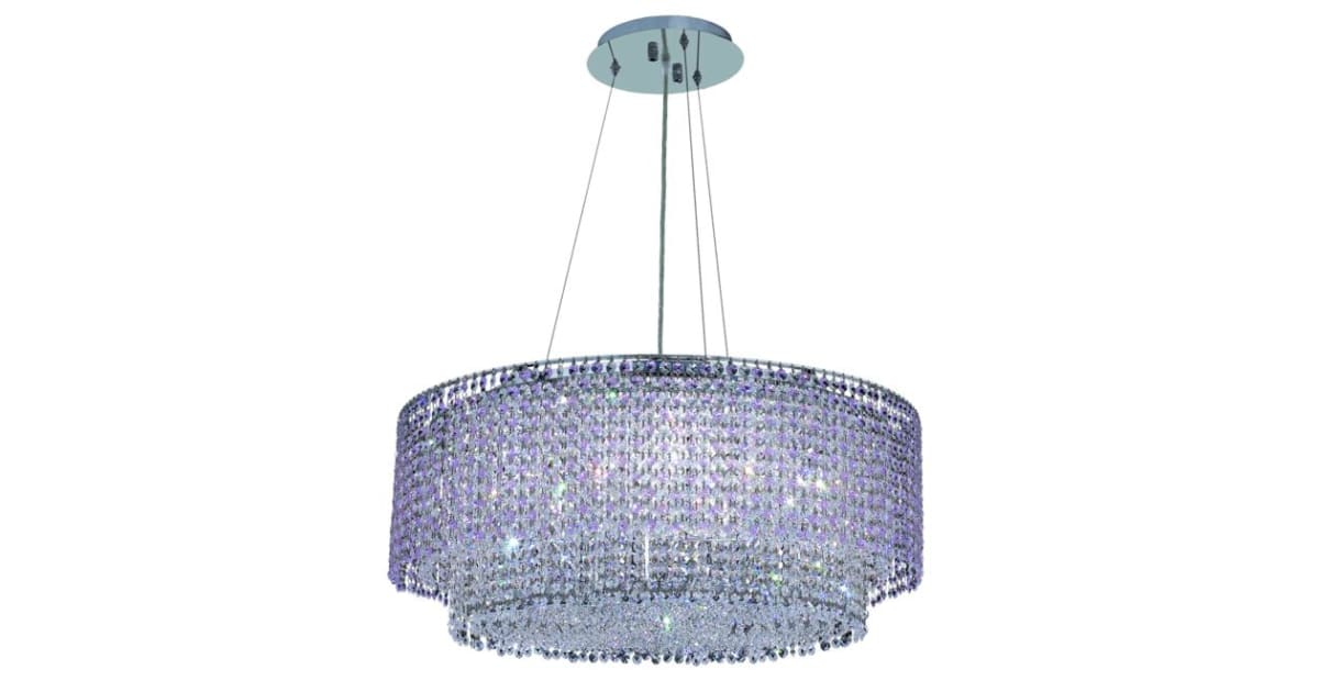Elegant Lighting 1298D28C-RO/RC Moda 5 Light 28