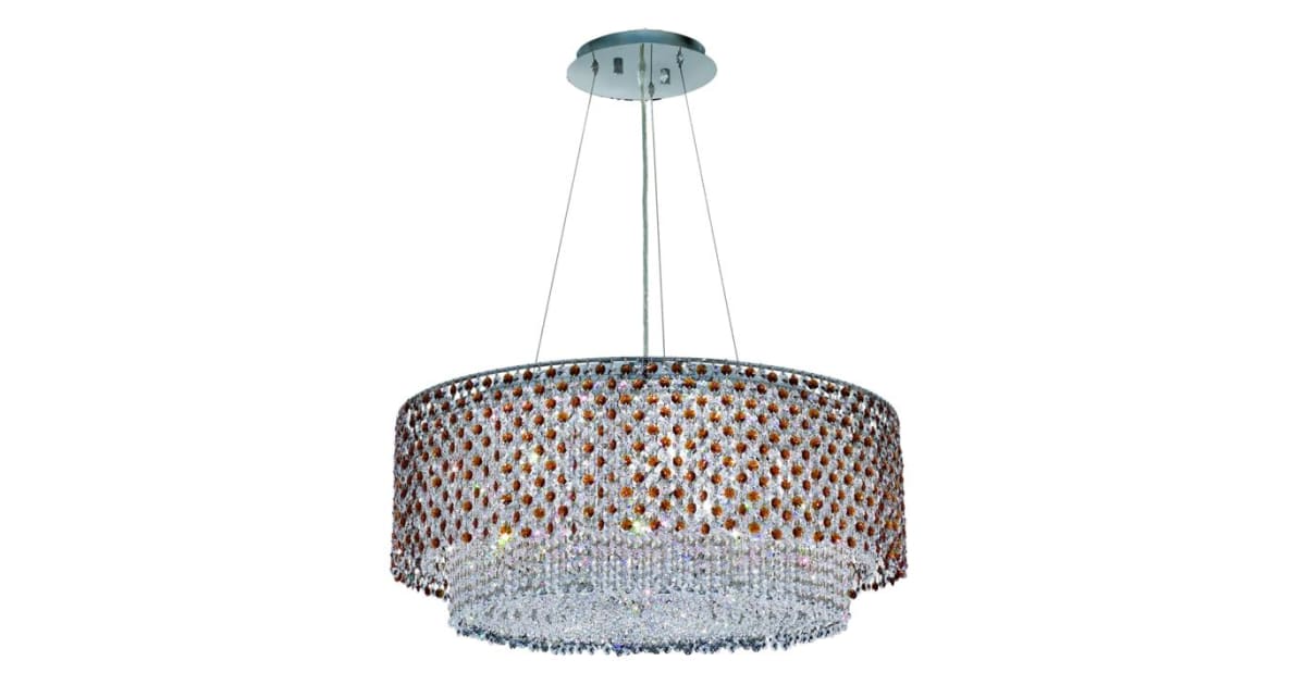Elegant Lighting 1298D28C-TO/RC Moda 5 Light 28