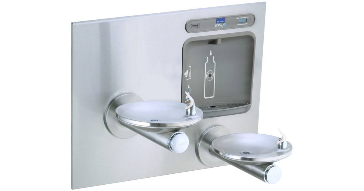 Elkay EZWSEDFPBM117K EZH20 381/2" Wall Mounted Dual