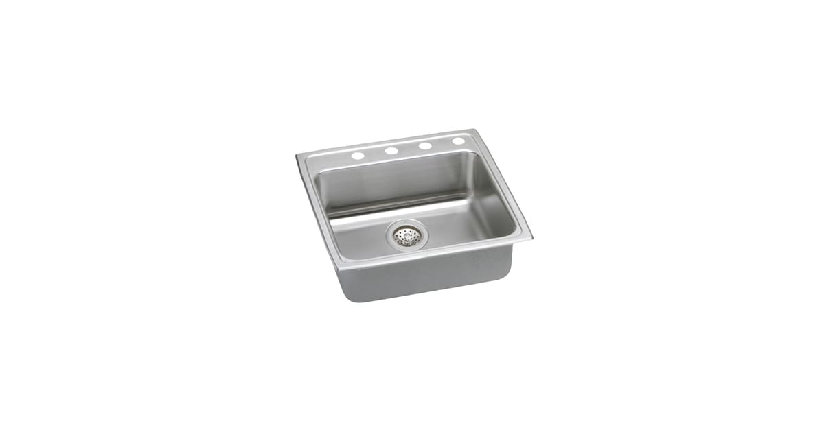 Elkay LRAD2222451 Gourmet Kitchen Sink 22" x 22" Drop In