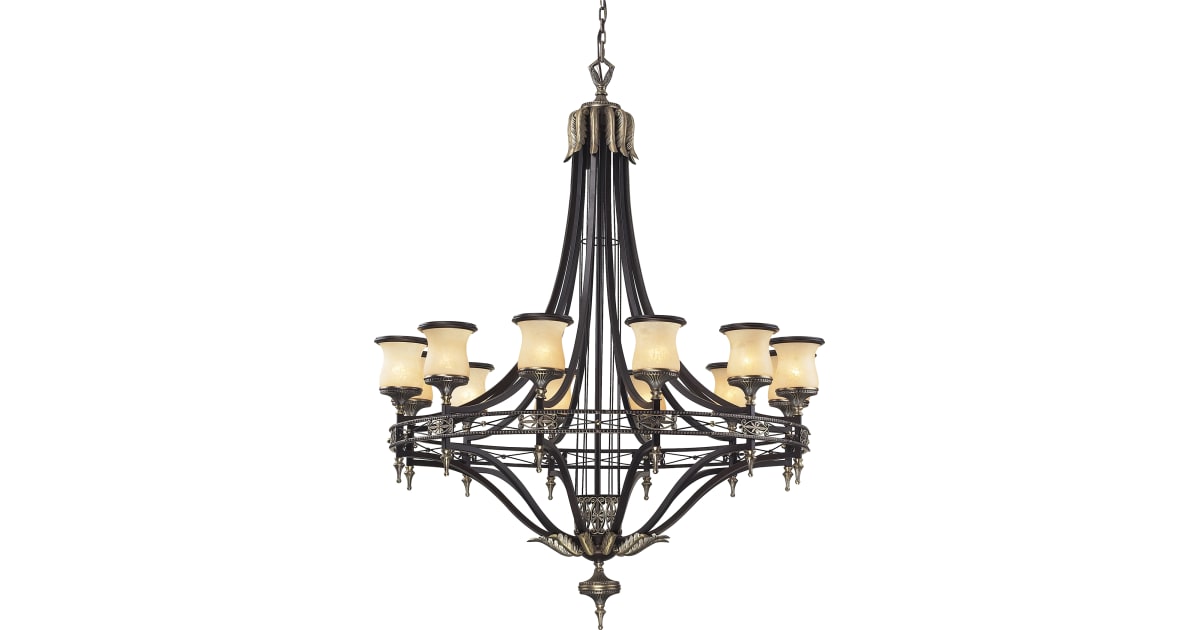 Elk Lighting 2434/12 Court 12 Light 1 Tier