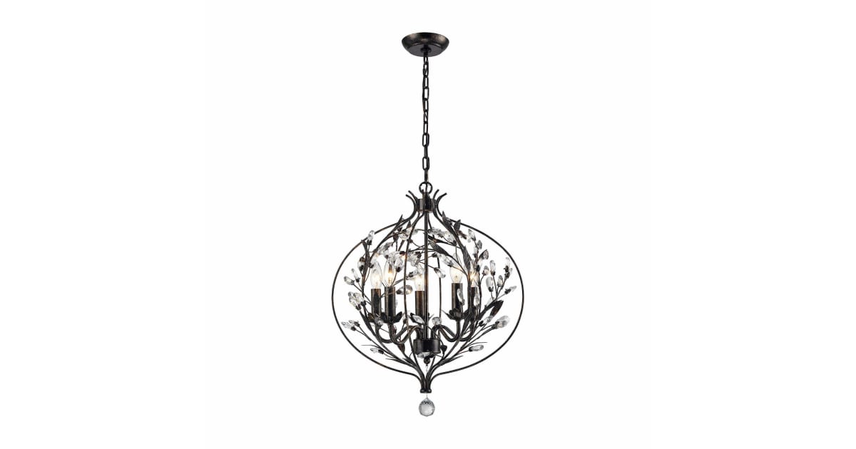 Elk Lighting 18136/5 5 Light 1 Tier Candle Style | Build.com