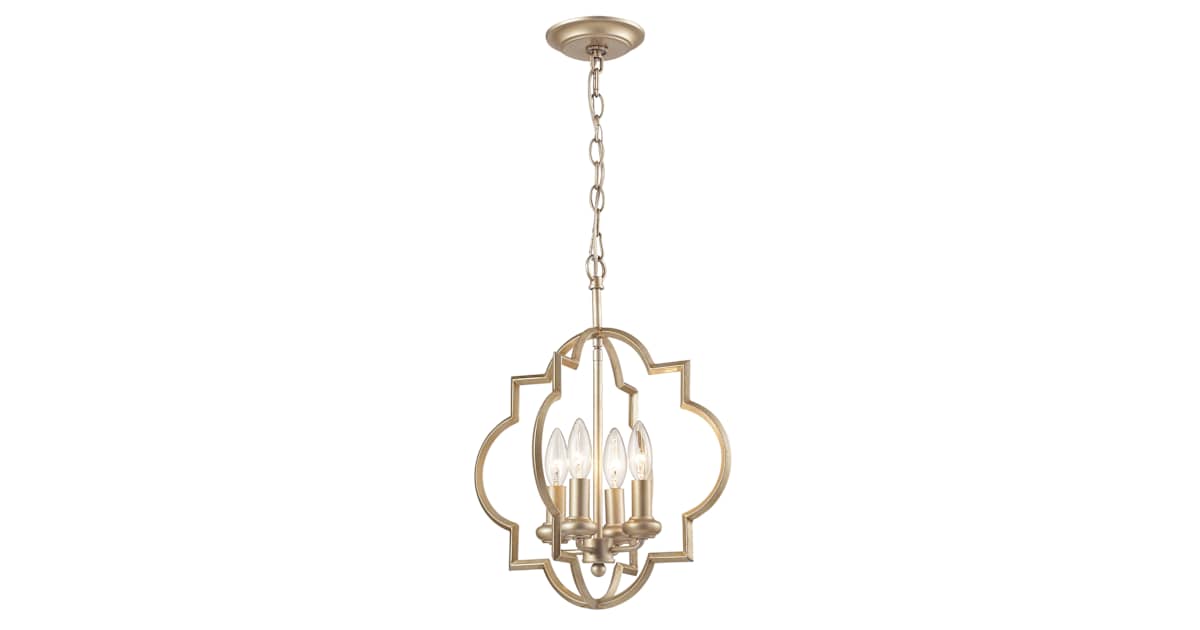 Elk Lighting 31802/4 Chandette 4 Light 14" Wide Taper Candle Pendant ...