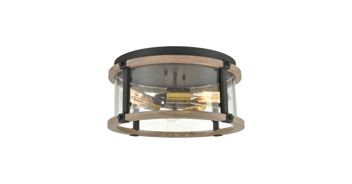 Elk Lighting 47285/3 Geringer 3 Light 15" Wide Flush Mount