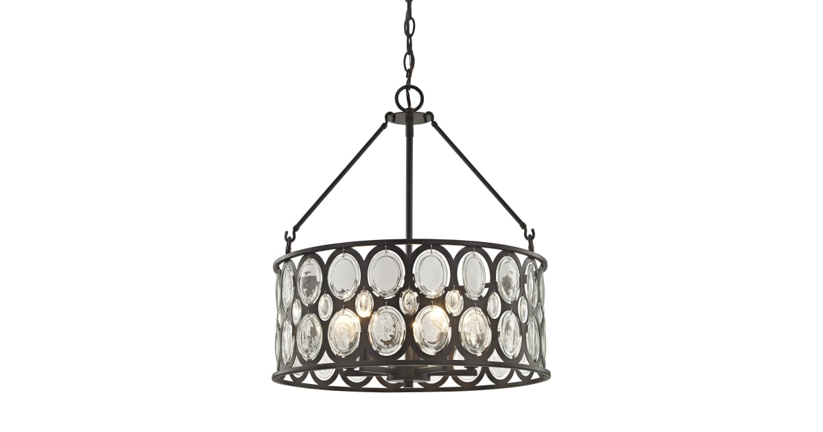 Elk Lighting 81125/5 Serai 5 Light 18" Wide Pendant with Laser Cut Soda