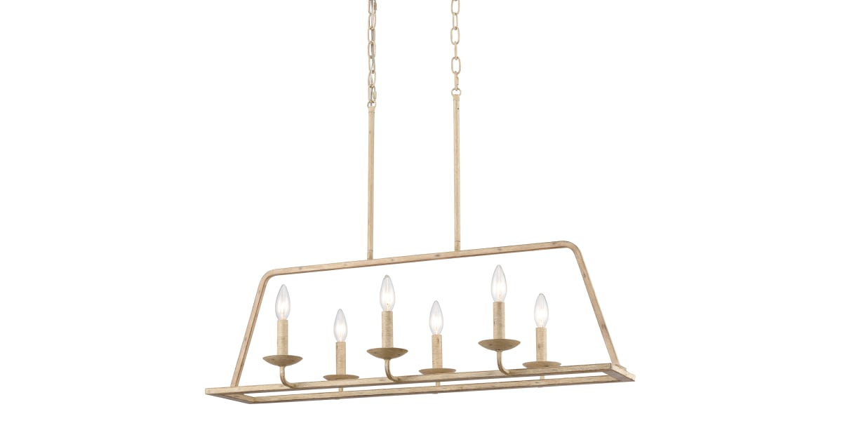 Elk Lighting 90261/6 Ellisville 6 Light 34 quot Wide Taper Candle Style