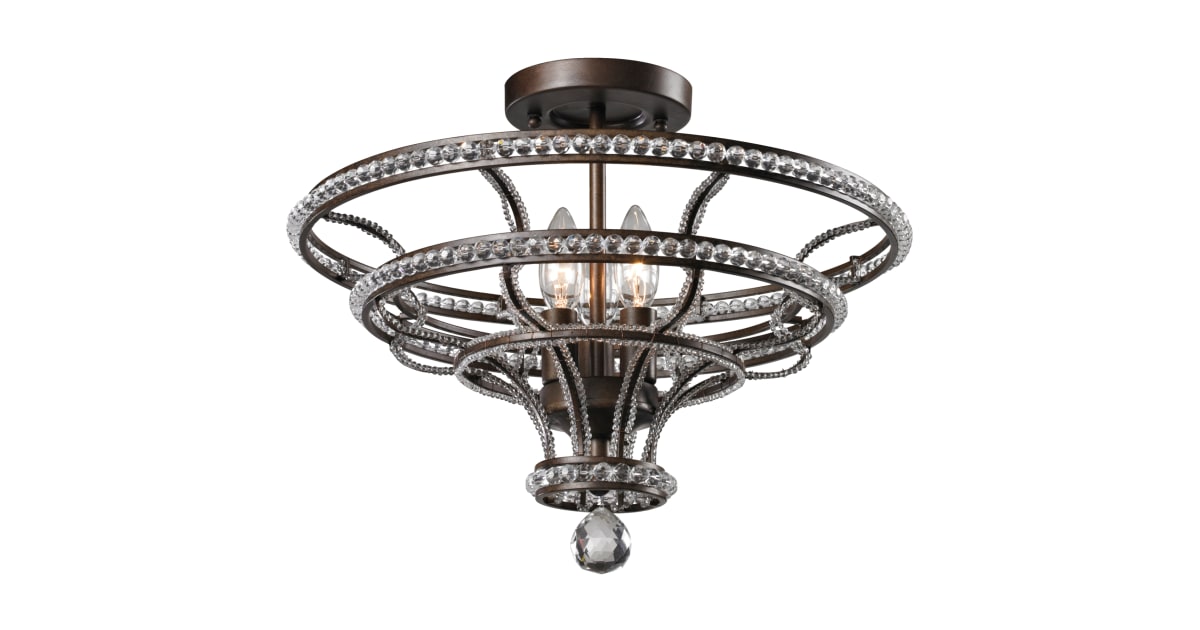 Elk Lighting 31202/4 4 Light Semiflush Ceiling Fixture