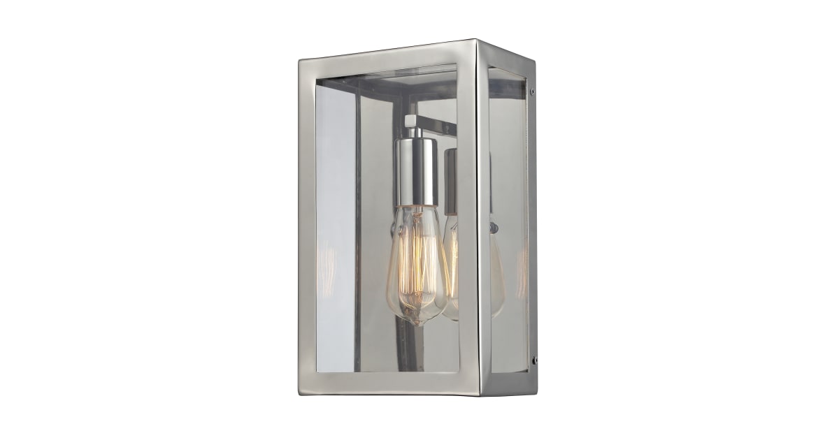 Elk Lighting 31210/1 1 Light Wall Sconce from the Parameters-Nickel ...