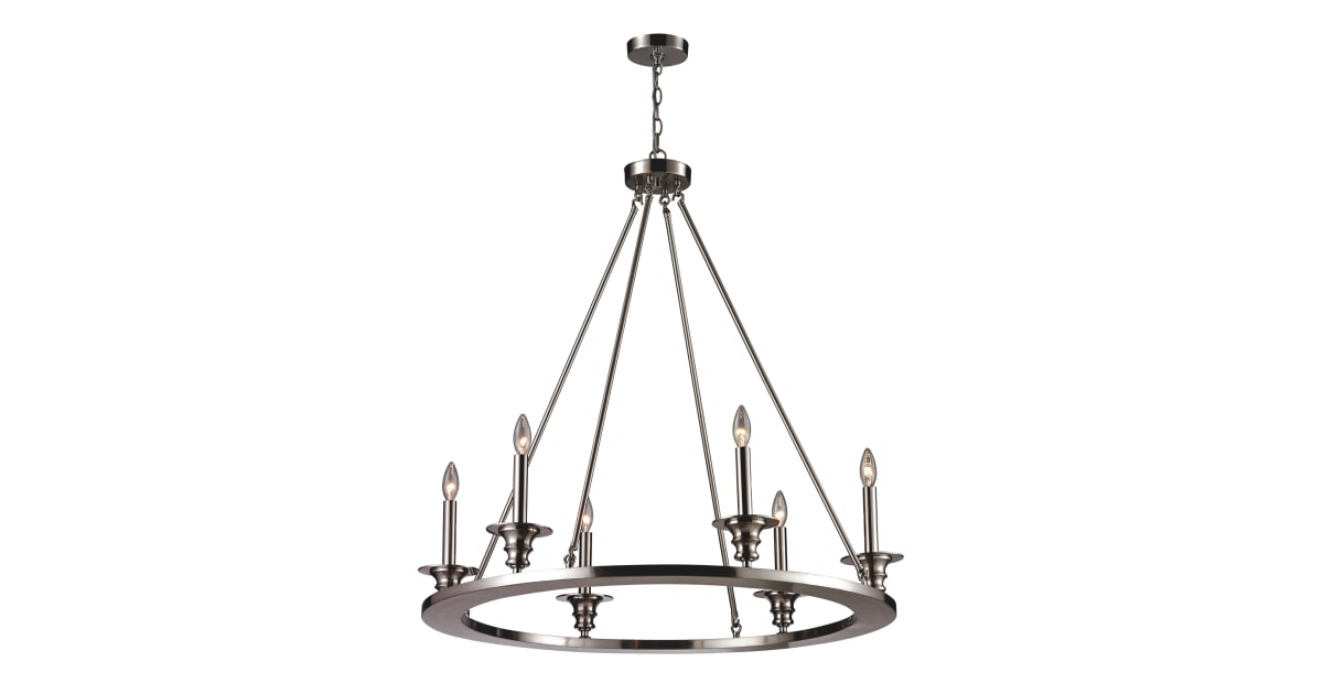Elk Lighting 31225/6 6 Light Chandelier from the Port