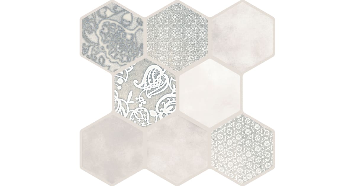 Emser Tile F19VIRTBE1818P9 Virtue 17" x 18" Hexagon