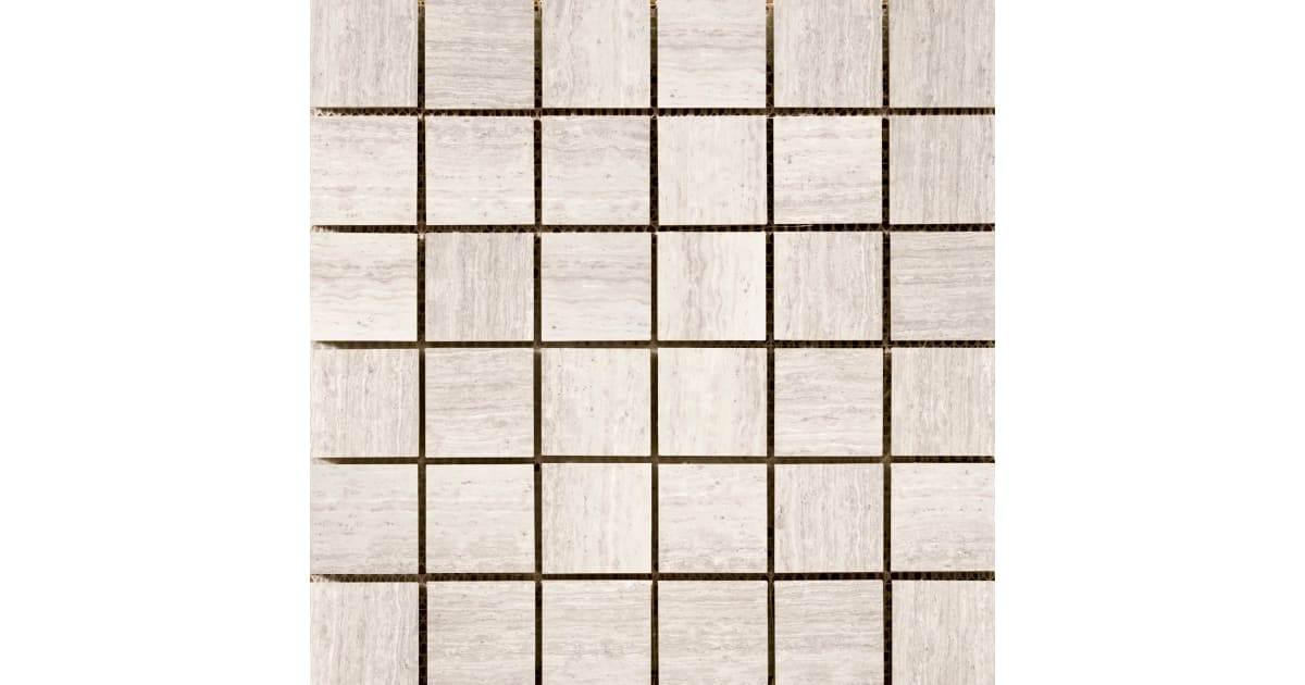 Emser Tile M05METRCR1212MOH Marble Square Mosaic Wall