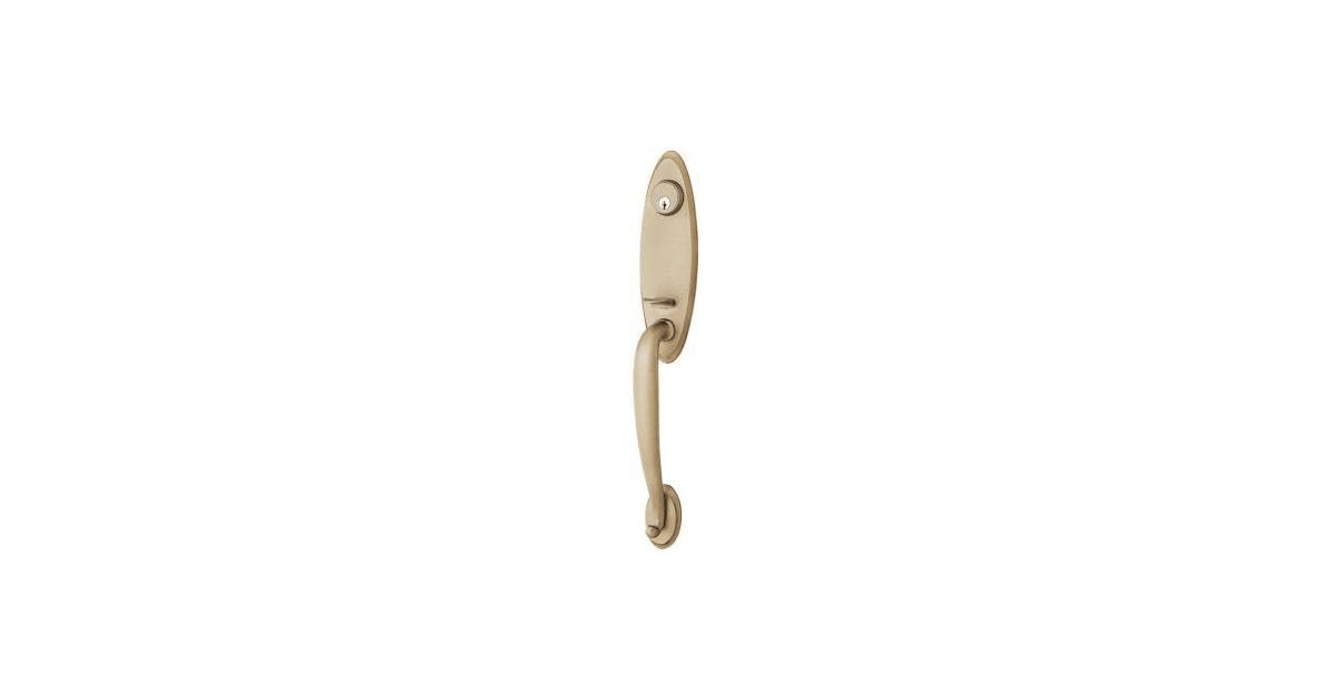 Emtek 4422US7 Marietta6 Double Cylinder Keyed Entry Brass