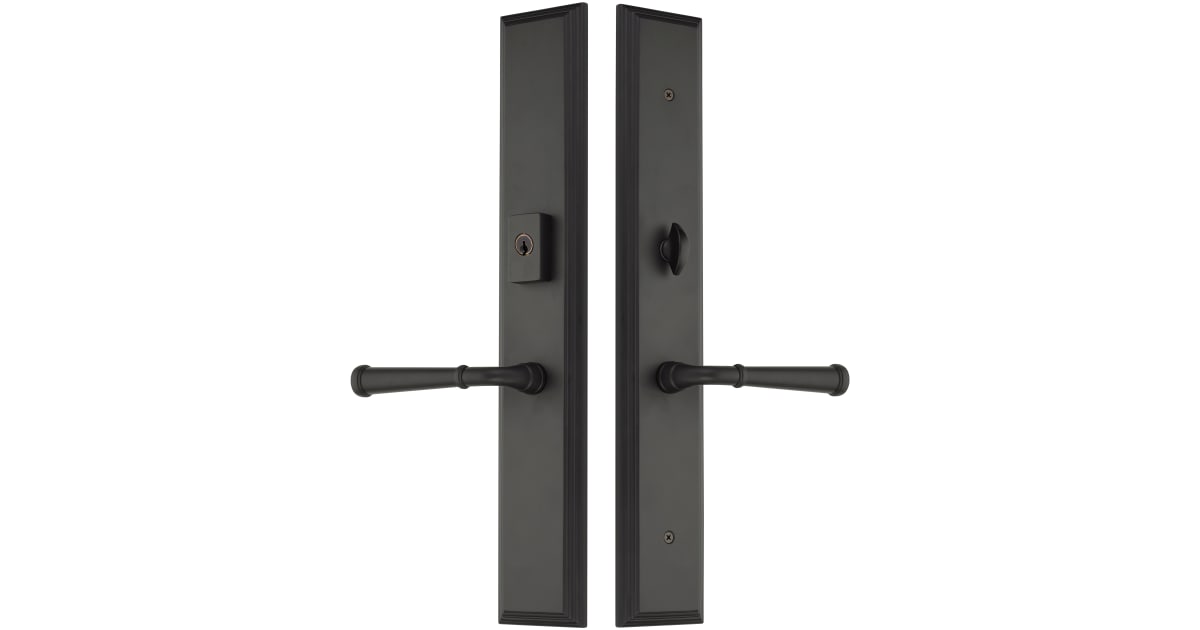 Emtek 1L1M21US19 Brass Modern Door Configuration 2 or 4 Keyed Entry