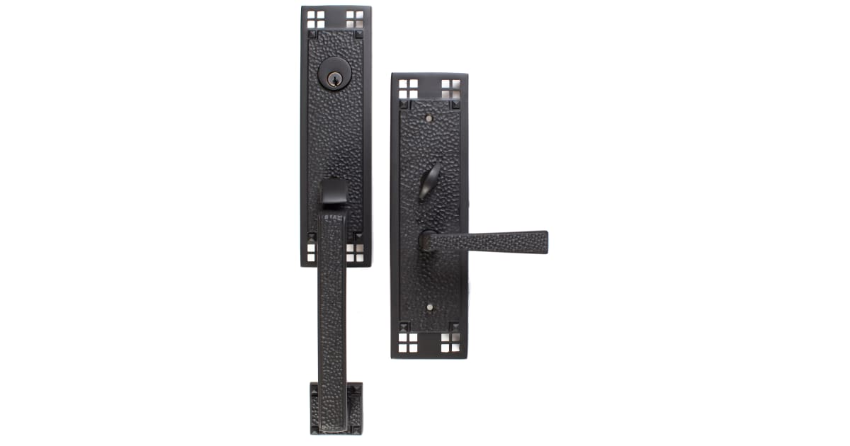 Emtek 3308US19 Craftsman Single Cylinder Keyed Entry Brass