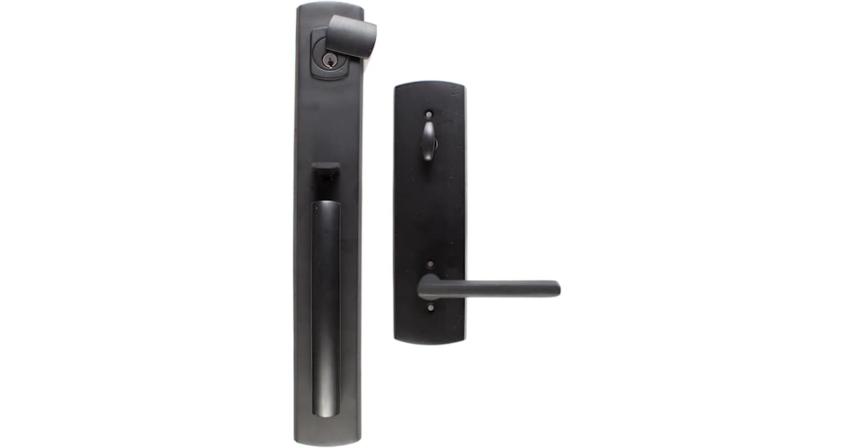 Poignée De Porte Emtek Brighton En Bronze Blanc Vieilli - Cylindre Simple, Entrée, Garantie 30j