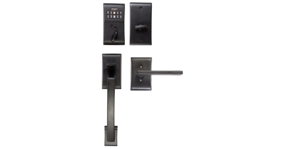 Emtek E4017US19 Dummy Keypad Handleset with Apollo
