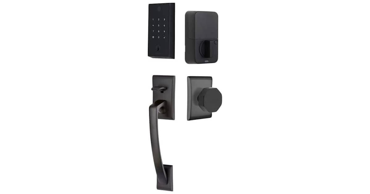 Emtek EMP22224OCTUS19 Empowered 2 Ares Sectional Electronic Touchpad ...