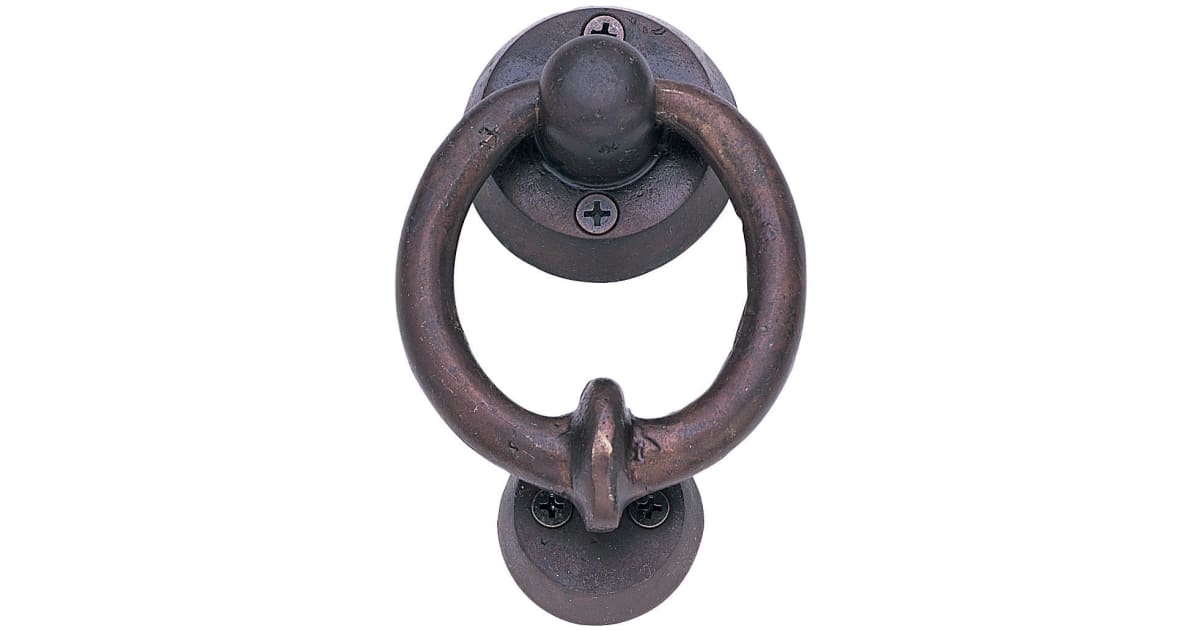 Emtek 86060DB 4" Height Bronze Door Knocker and Ring Pull